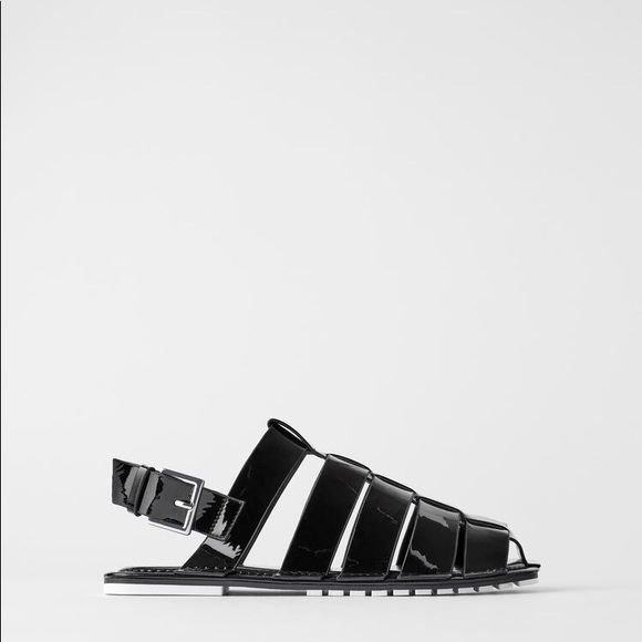 Zara Shoes Nwt Zara Finish Flat Fisherman Sandals Size 9 Poshmark